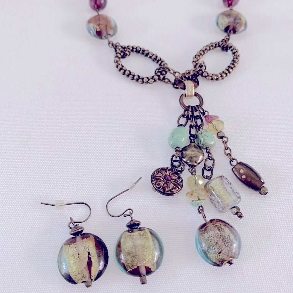Coldwater Creek necklace and Earrings